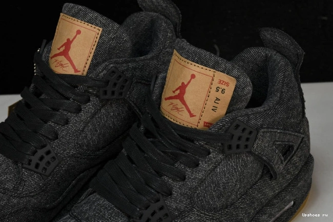 Black Levis  - Air 4 NRG AO2571-001 Jordan Retro Levis Denim 0825